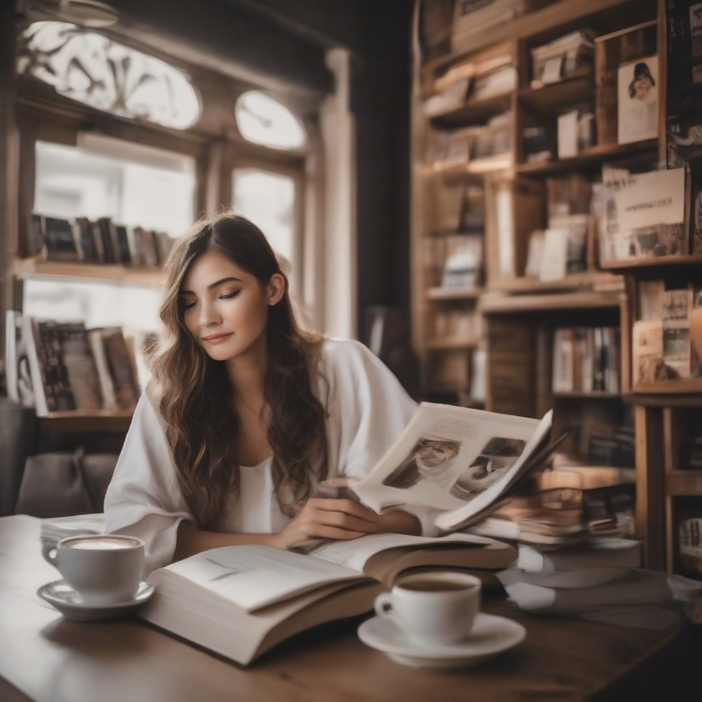 woman reading